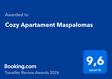 Booking.com Traveller Review Award 2026 for Cozy Apartment Maspalomas